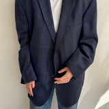 Two toned blazer in blue tones