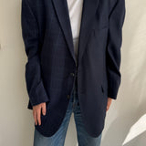 Two toned blazer in blue tones