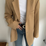 Camel hair blazer
