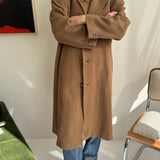 Stunning heavy wool caramel coat