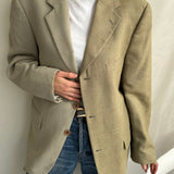 Two toned blazer in pastel green