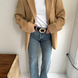 Camel hair blazer