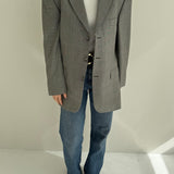 Vintage checkered Burberry blazer