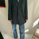 Emerald green button back blazer