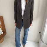 Double breasted wool blazer