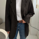 Blazer in brown with white specks
