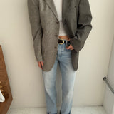 Beautiful grey speckered and grey plaid