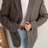Beautiful herringbone and houndstooth plaid