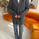 Stunning double breasted textured blazer