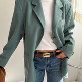 Stunning blazer in light blue cashmere and wool mix