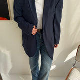 Two toned blazer in blue tones