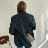Emerald green button back blazer