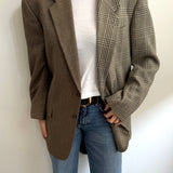 Speckered and plaid blazer