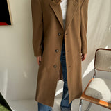 Stunning heavy wool caramel coat