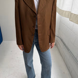 Unique blazer in brown