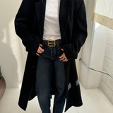 Black wool coat