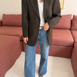 Vintage Oscar de la Renta green checkered blazer