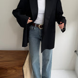 Double breasted smoking blazer