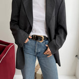 Stunning grey checkered Dior blazer