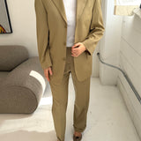 Stunning vintage Dior suit in taupe
