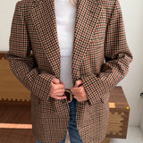 Stunning blazer in big red houndstooth
