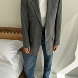 Grey wool blazer