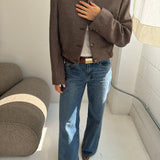 Structured houndstooth bomber jacket