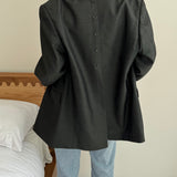 Deep green button back blazer