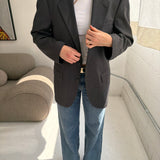 Vintage Burberry blazer in grey striped