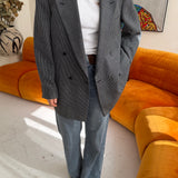 Stunning double breasted textured blazer