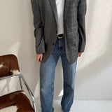 Contrasted blazer in grey tones