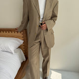 Pale subtle striped suit
