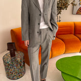 Stunning vintage YSL suit in grey