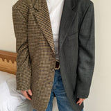 Gorgeous green toned contrasted blazer
