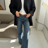 Solid navy Dior blazer