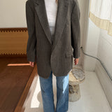 Stunning blazer in plaid green toned