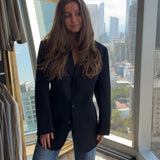 Stunning adjustable open back blazer