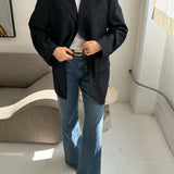 Solid navy Dior blazer