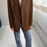 Unique blazer in brown