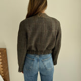 Stunning herringbone brown and checkered