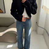 Bomber jacket in navy blue