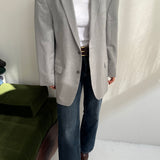 Light grey wool blazer