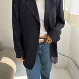 Navy pinstriped Dior blazer