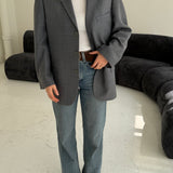 Grey plaid Dior blazer