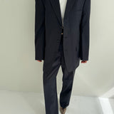 Dark blue pinstriped suit Dior suit