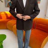 Stunning chocolate brown double breasted blazer