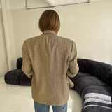 Checkered and houndstooth contrasted blazer (Express Shipping)