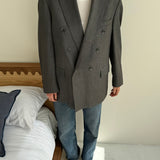 Grey button back blazer