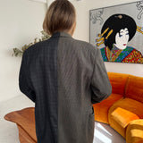 Green speckered and checkered contrasted blazer (Express Shipping)