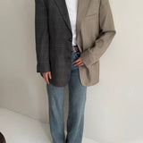 Grey toned contrasted blazer